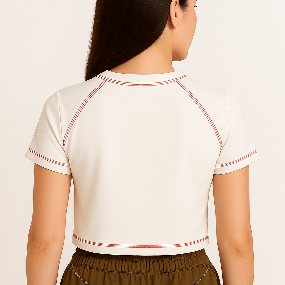 "The Red Heart" Crop Tee